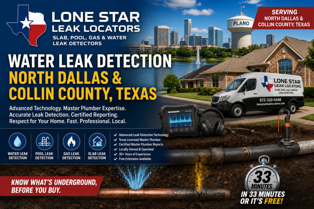 Water Leak Detection North Dallas & Collin County Texas | Lone Star Leak Locators